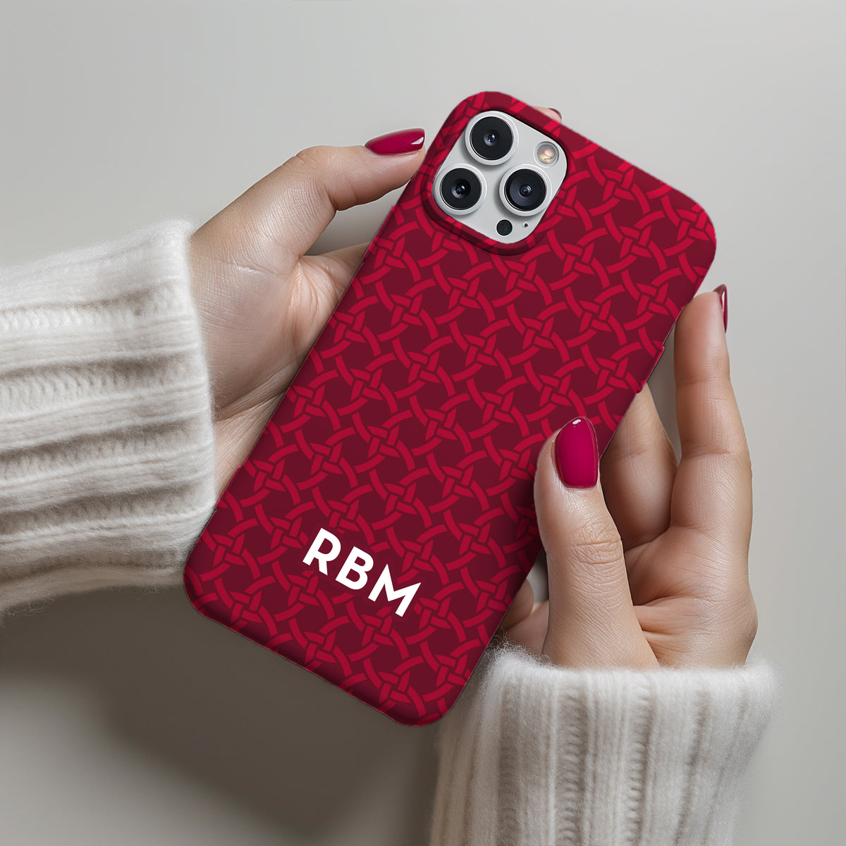 Crimson fans celebrate with our interlocking rings phone case.