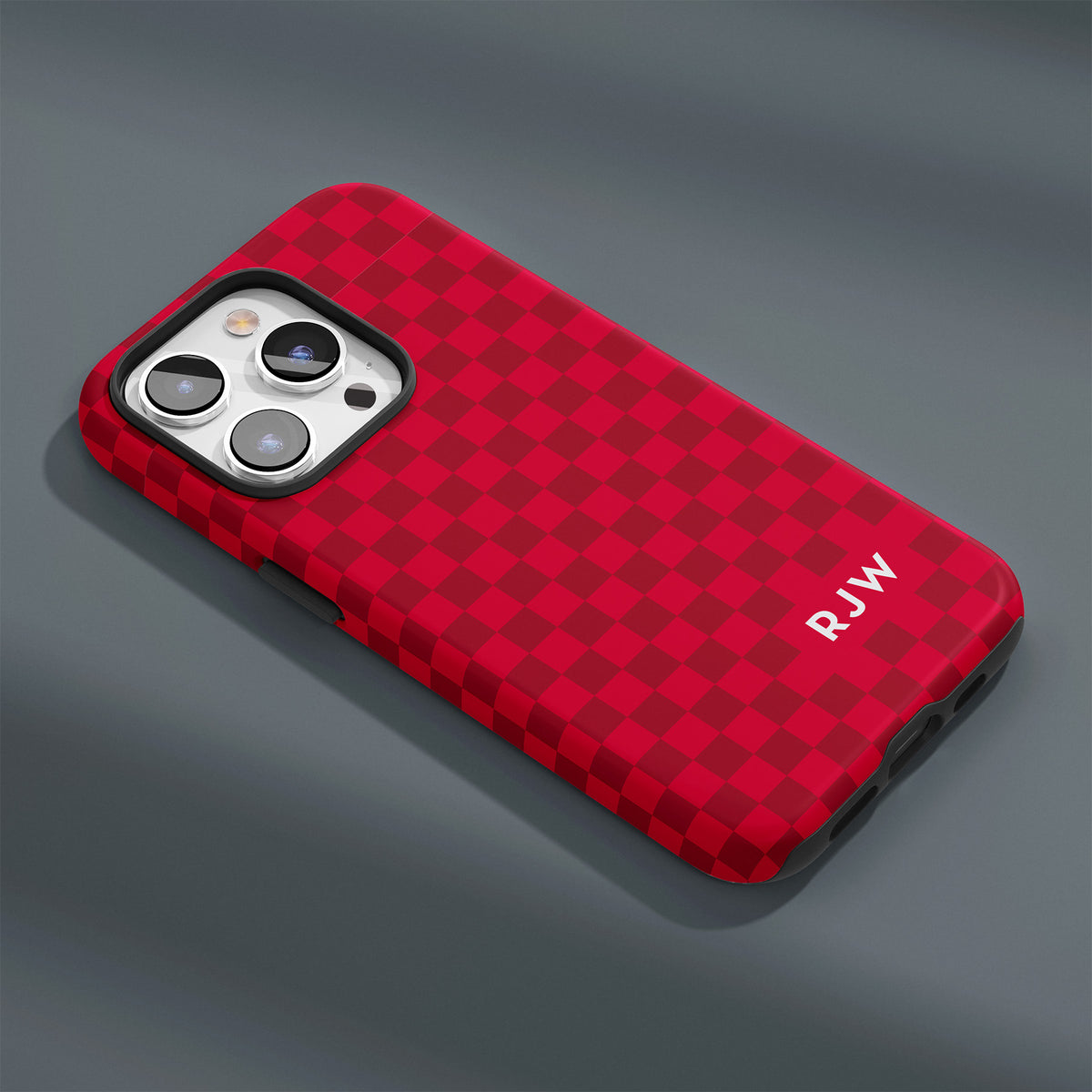 Alabama inspired crimson checkered phone case.