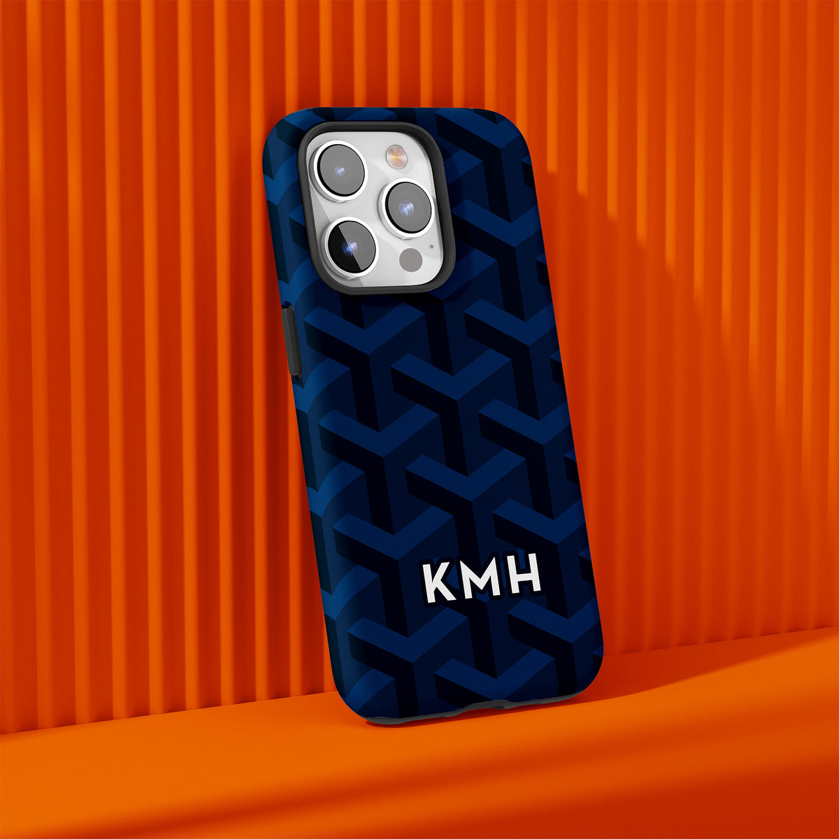 Personalizable deep navy phone case for Auburn fans – a sleek and modern design that shows off your Tiger spirit in style!