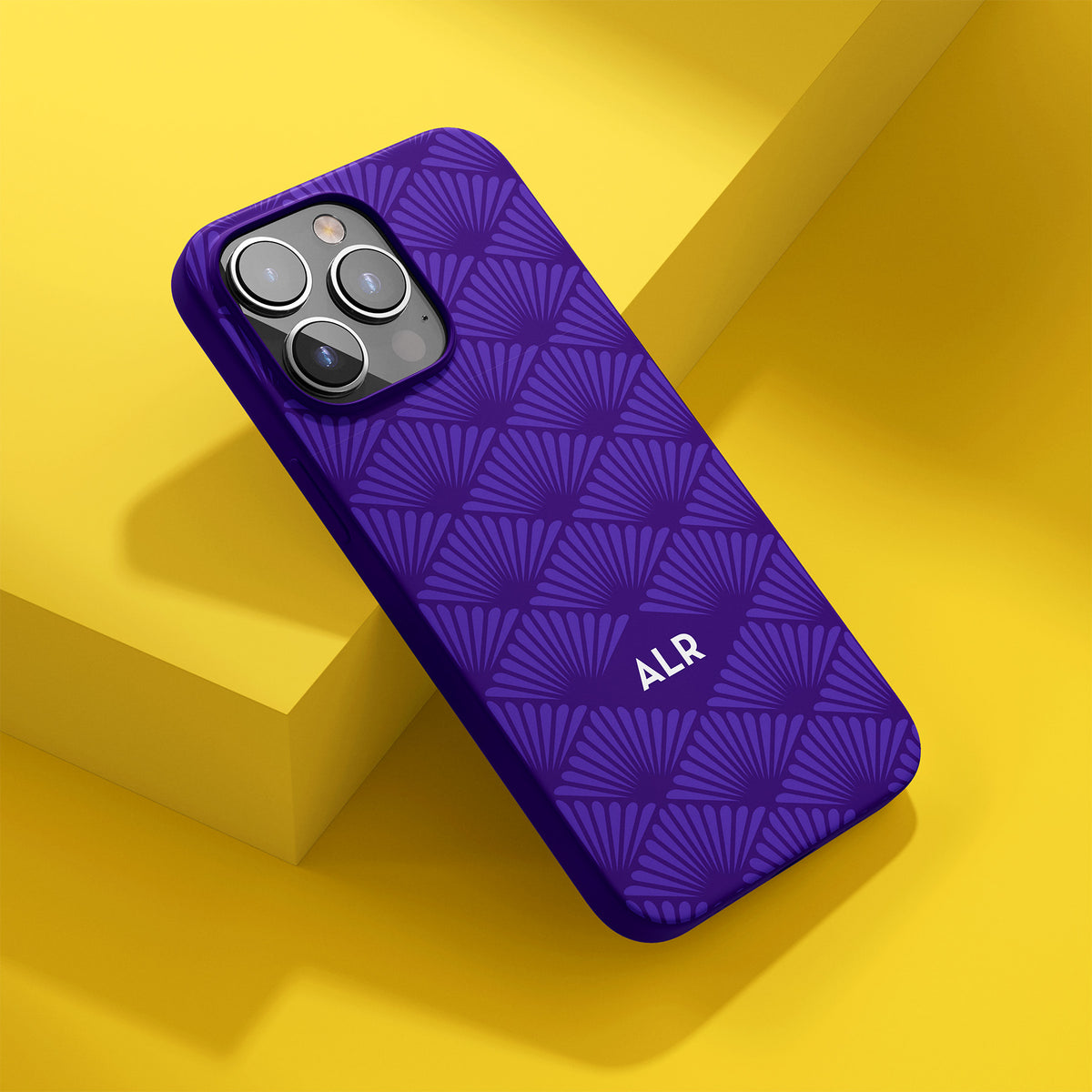 Purple Tiger Spirit Phone Case - Fan Diamonds Pattern