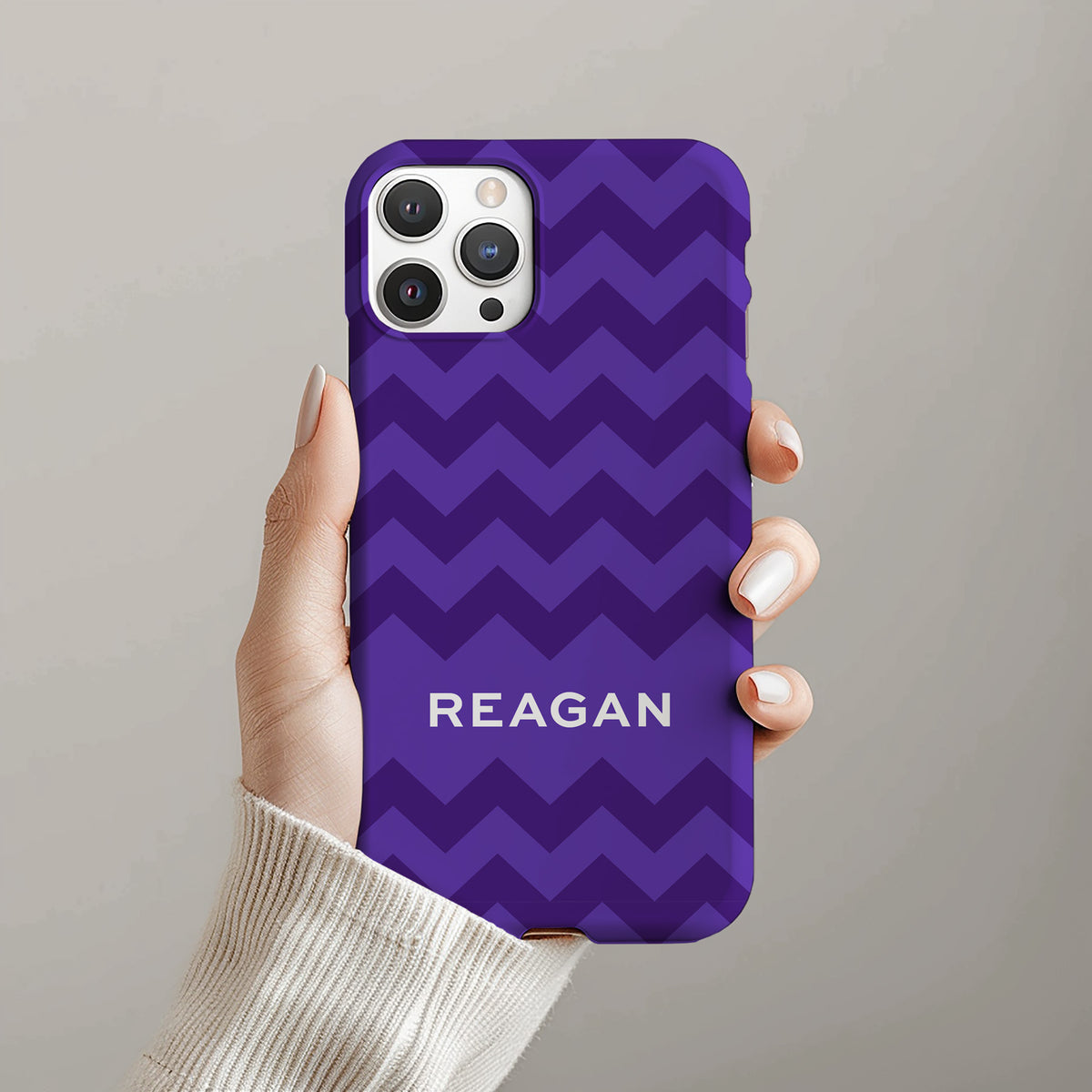 This playful design features a bold, zigzag pattern in striking tone-on-tone colors. The dynamic, geometric lines create a fun and energetic vibe, making it the perfect choice for a lively and stylish phone case.