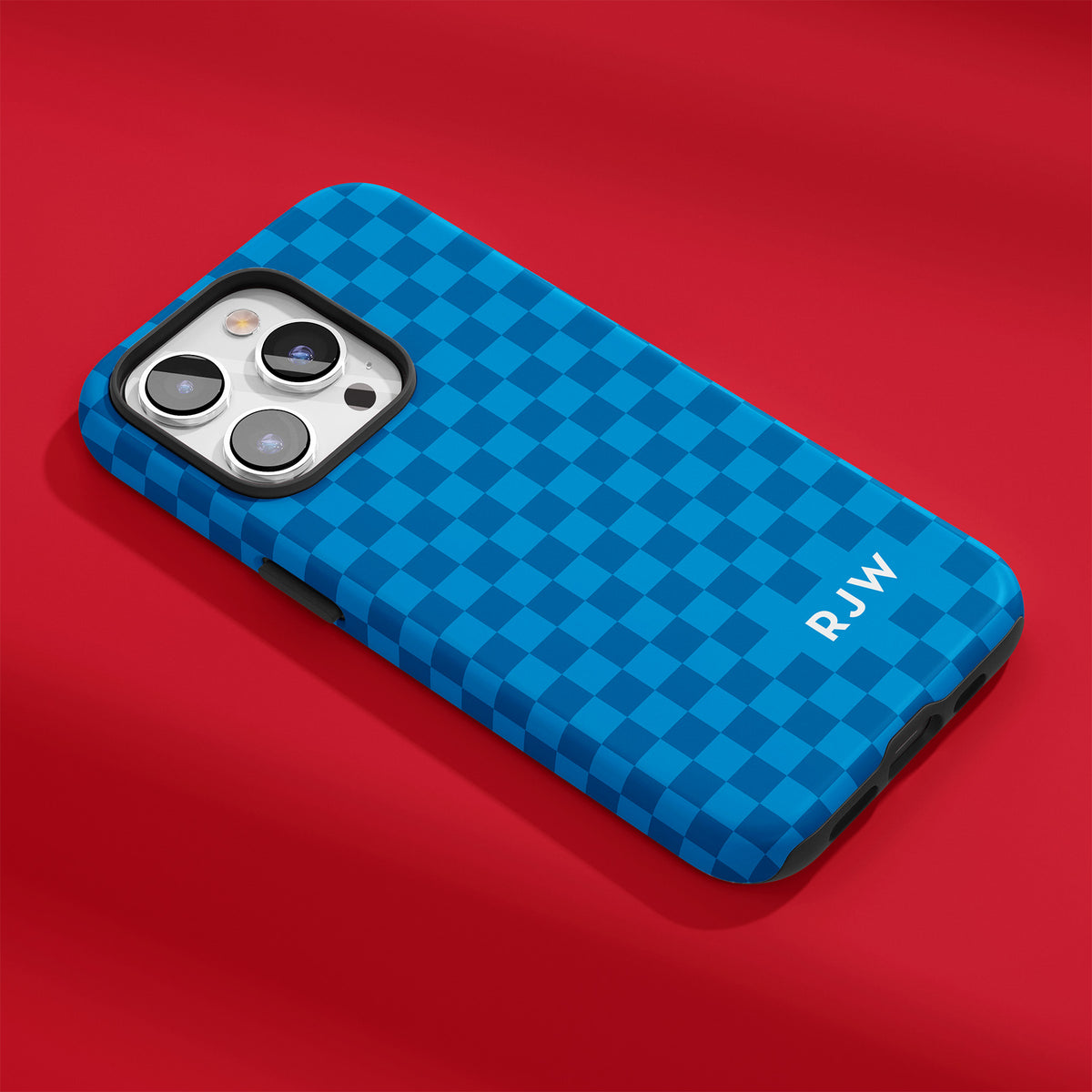 Oxford Blue Checkered Design Phone Case