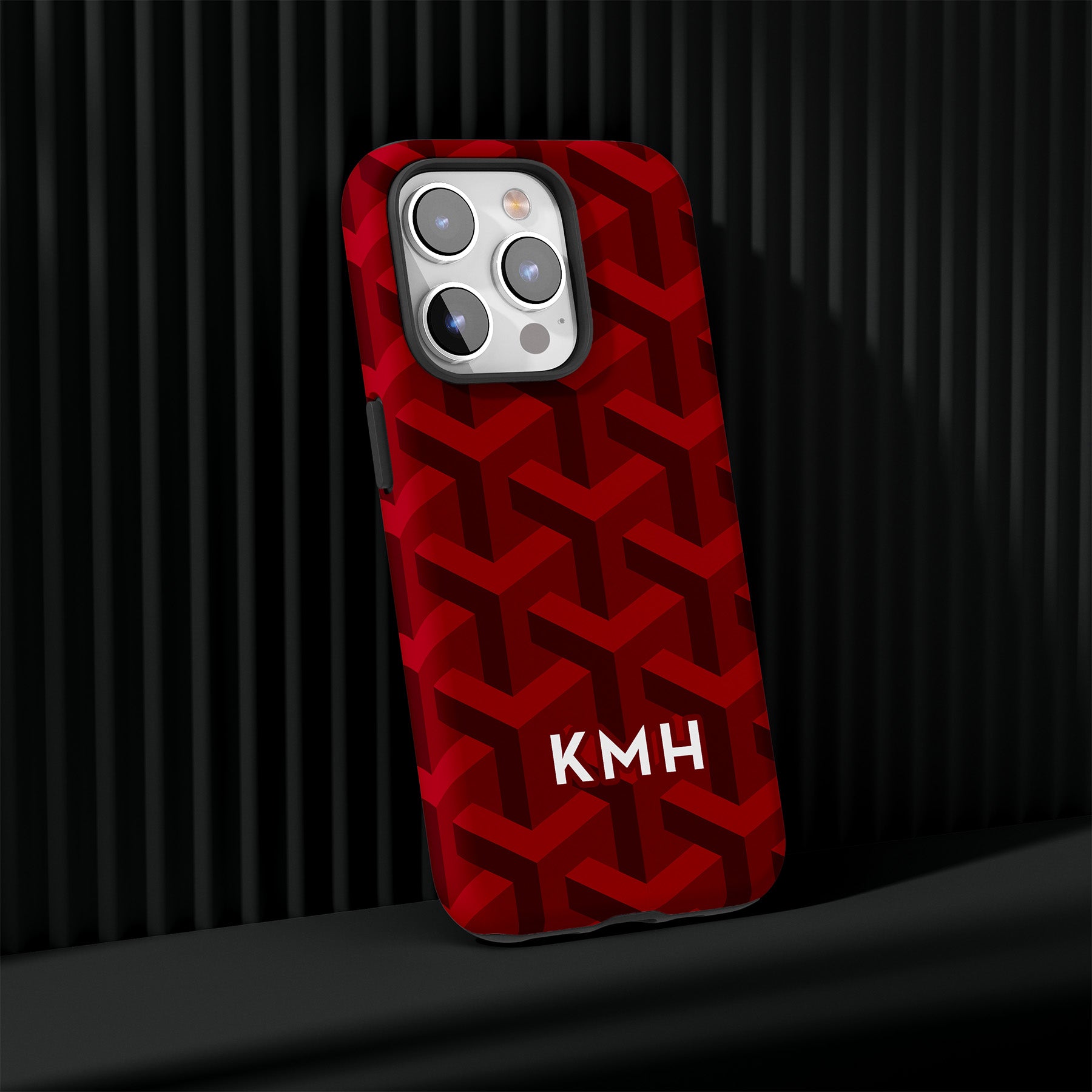 Personalizable red phone case for University of South Carolina fans – a sleek, luxurious design to rep your Gamecock pride with a custom touch!